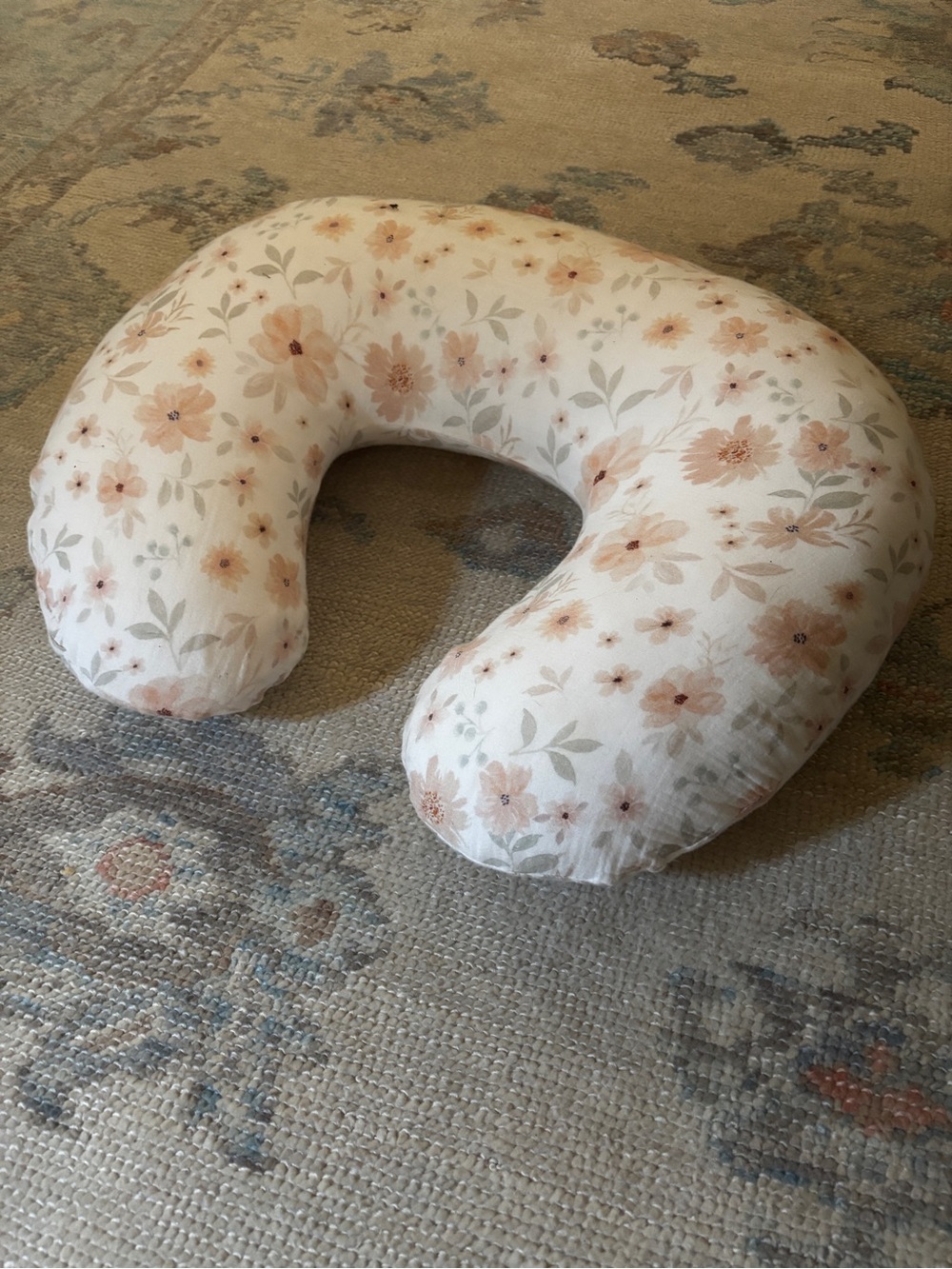Boppy Nursing Pillow with Floral Cover